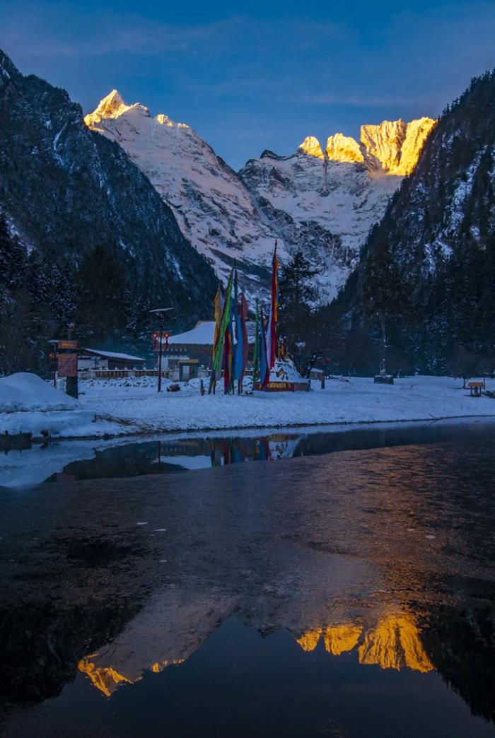 如果真的有香巴拉 那該是雨崩雪后的樣子！