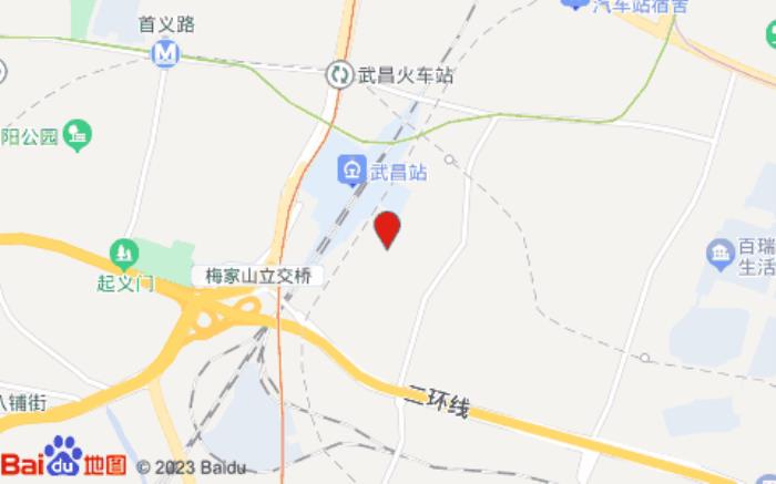 武漢星晴旅館位置圖