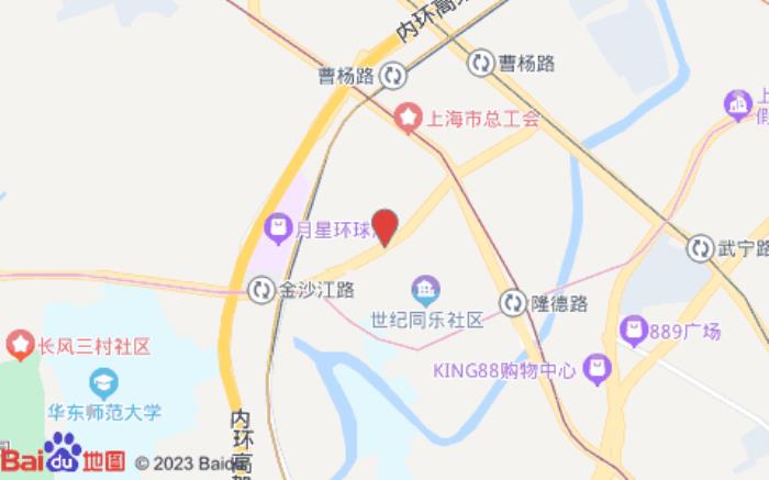 漢庭酒店(上海環球港寧夏路酒店)位置圖 漢庭酒店(上海環球港寧夏路酒店)位置圖