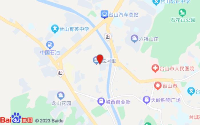 駿怡連鎖酒店(臺山龍舟路步行街店)位置圖 駿怡連鎖酒店(臺山龍舟路步行街店)位置圖