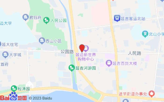延吉潮漫酒店(團結路店)位置圖