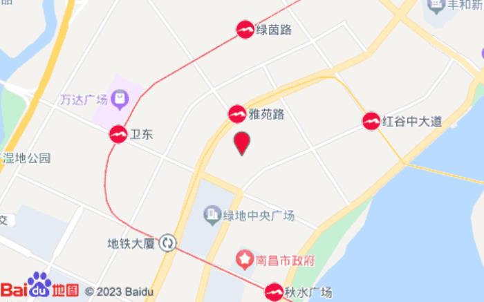 漢庭(南昌萬達(dá)廣場(chǎng)鼎峰中央店)位置圖