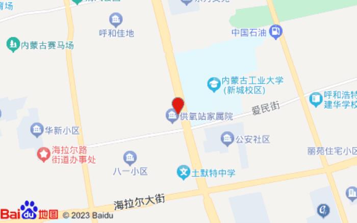 如家商旅酒店(呼和浩特體育場工業大學店)位置圖