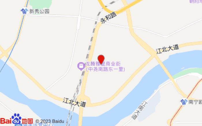 城市便捷酒店(南寧朝陽廣場火車站店）位置圖