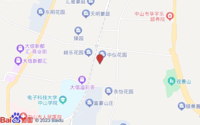駿怡連鎖酒店(中山石岐大信店)位置圖