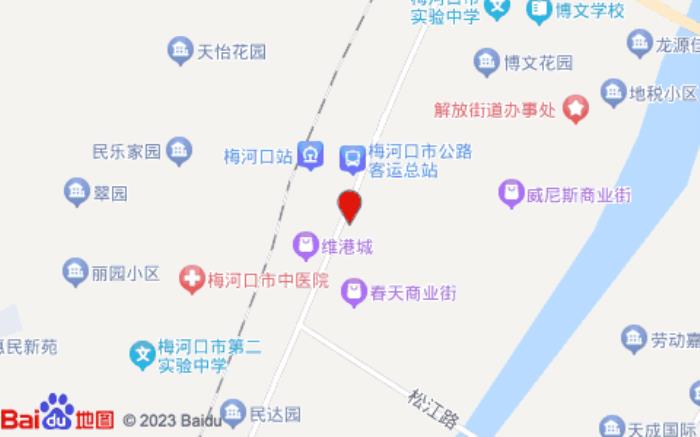 錦江之星(梅河口火車站店)位置圖