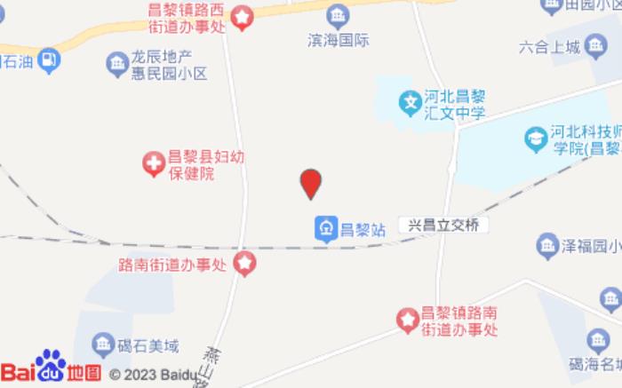 驛家365連鎖酒店(昌黎火車站店)位置圖 驛家365連鎖酒店(昌黎火車站店)位置圖