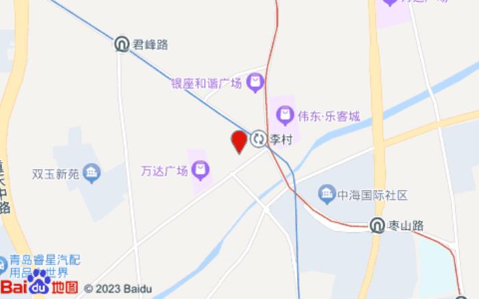 如家精選酒店(青島李村地鐵站步行街店)位置圖 如家精選酒店(青島李村地鐵站步行街店)位置圖