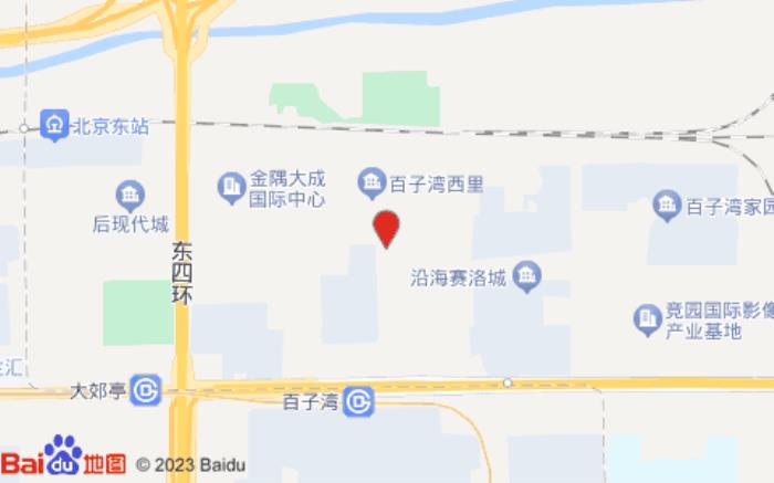 如家酒店(北京四惠百子灣地鐵站店)位置圖