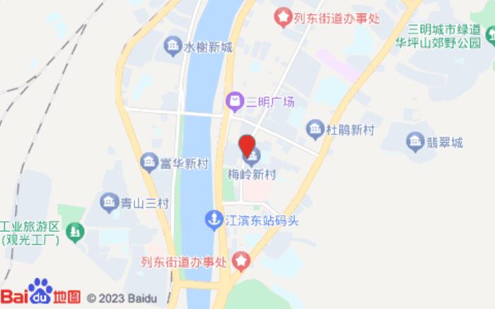 雅斯特酒店(三明市政府列東街店)位置圖
