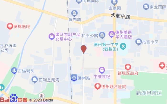 驛家365連鎖酒店(德州火車站店)位置圖