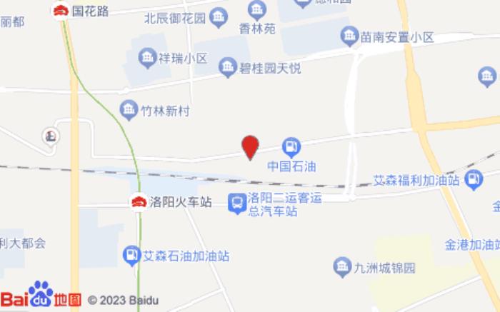 格林豪泰酒店(洛陽火車站應天門店)位置圖 格林豪泰酒店(洛陽火車站應天門店)位置圖