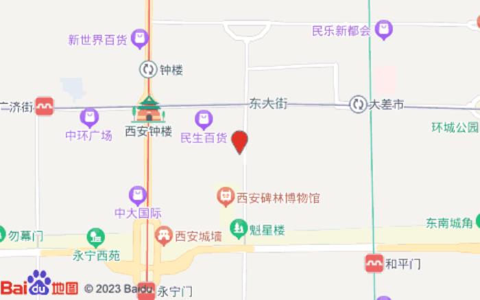 布丁嚴選酒店(西安鐘鼓樓回民街騾馬市店)位置圖 布丁嚴選酒店(西安鐘鼓樓回民街騾馬市店)位置圖