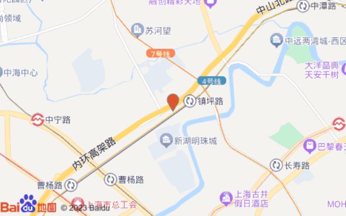 漢庭酒店(上海鎮(zhèn)坪路地鐵站新店)位置圖
