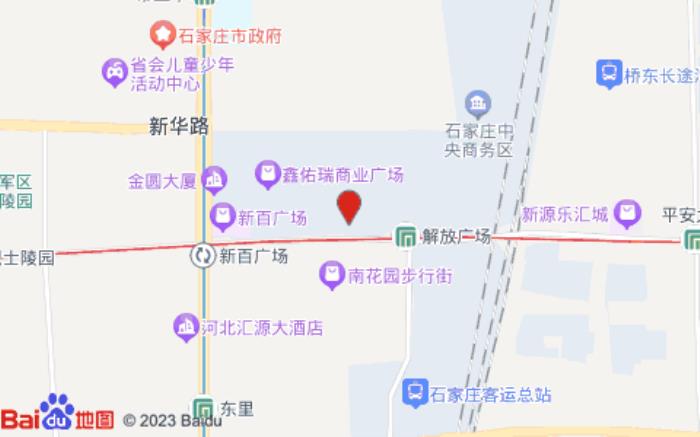麗楓酒店(石家莊中山西路中央商務區店)位置圖