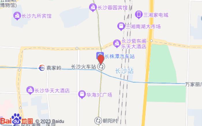 如家派柏云酒店(長沙火車站地鐵站店)位置圖