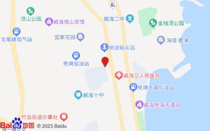 格林電競酒店(威海青島北路大潤發店)位置圖 格林電競酒店(威海青島北路大潤發店)位置圖
