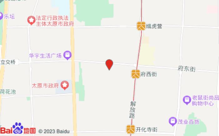 桔子酒店(太原府西街店)位置圖 桔子酒店(太原府西街店)位置圖