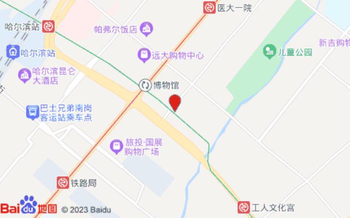 華逸致商務酒店(哈爾濱花園街秋林店)位置圖 華逸致商務酒店(哈爾濱花園街秋林店)位置圖