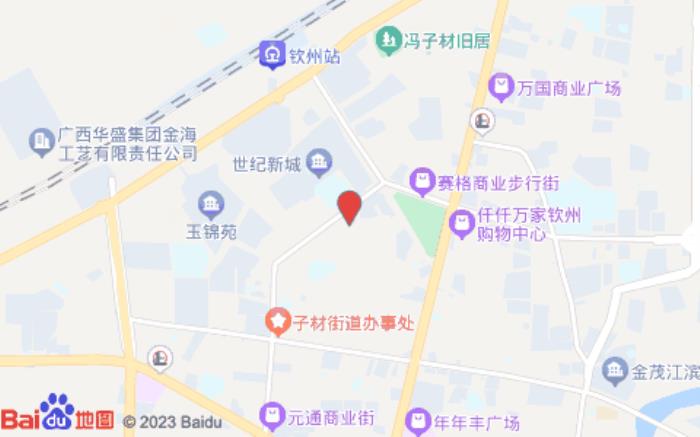 雅斯特酒店(欽州灣廣場店)位置圖