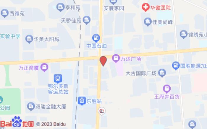 貝殼酒店(鄂爾多斯萬達廣場店)位置圖