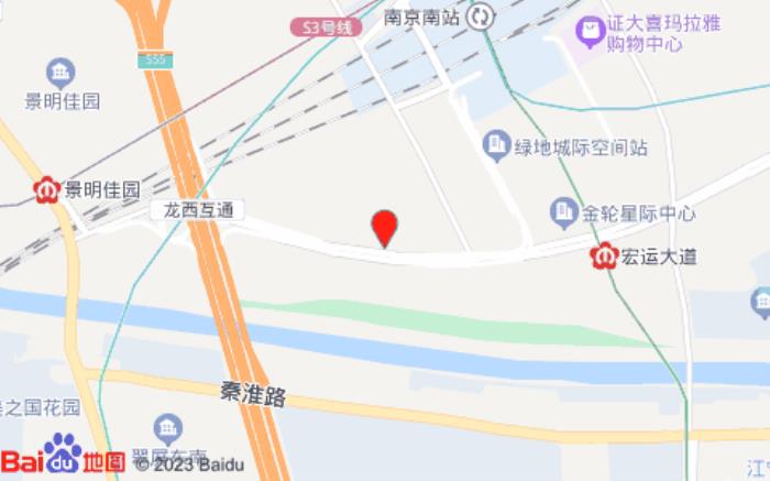 輕居酒店(南京南站南廣場店)位置圖