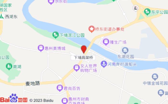 全季酒店(惠州水東街濱江店)位置圖