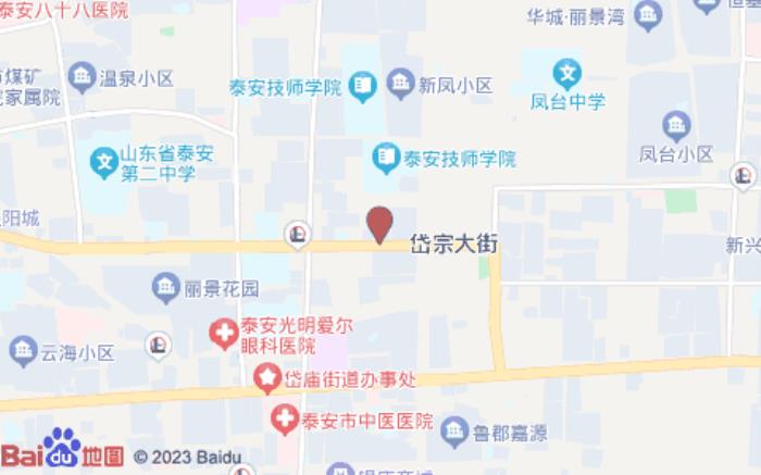 銀座佳驛酒店(岱宗大街店)位置圖