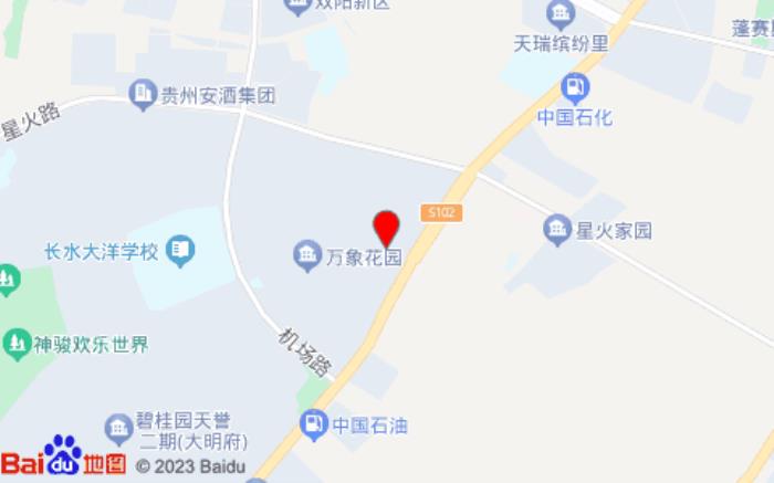 貝殼酒店(安順高鐵西站店)位置圖 貝殼酒店(安順高鐵西站店)位置圖