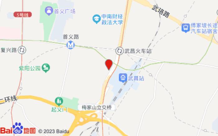 雅斯特酒店(武漢武昌火車站店)位置圖 雅斯特酒店(武漢武昌火車站店)位置圖