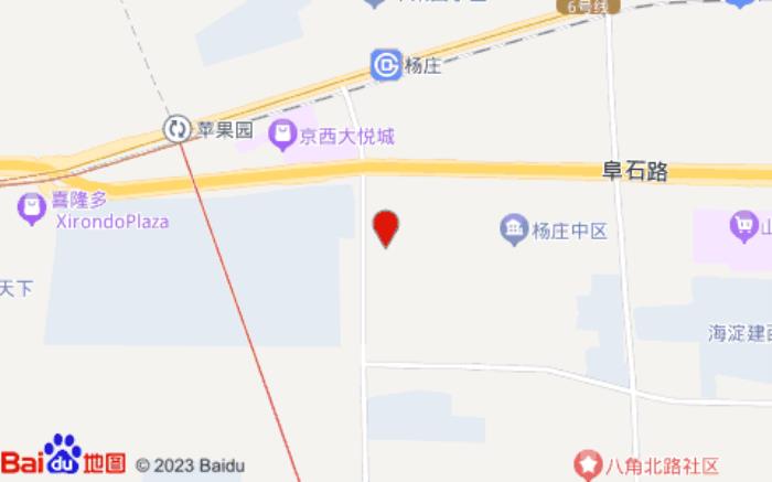 桔子酒店北京石景山大悅城店位置圖