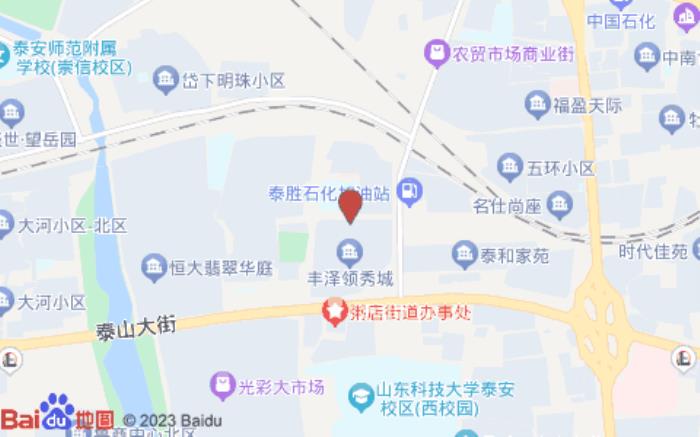白玉蘭酒店(泰安泰山大街店)位置圖 白玉蘭酒店(泰安泰山大街店)位置圖