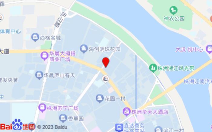 株洲城市快捷酒店(株洲長江北路店)位置圖 株洲城市快捷酒店(株洲長江北路店)位置圖