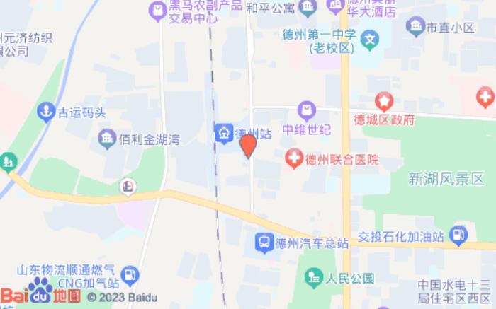 銀座佳驛酒店(德州迎賓路店)位置圖 銀座佳驛酒店(德州迎賓路店)位置圖