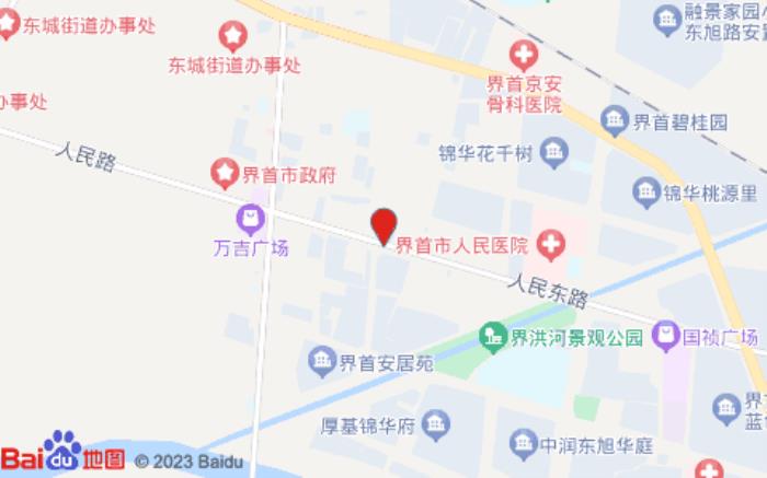 格林東方酒店(界首人民東路店)位置圖