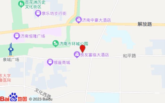 銀座佳驛酒店(濼源大街店)位置圖 銀座佳驛酒店(濼源大街店)位置圖