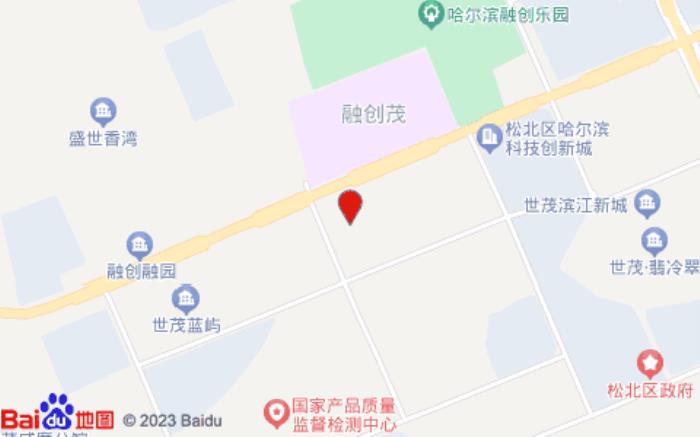 潮漫酒店(哈爾濱冰雪大世界融創茂店)位置圖 潮漫酒店(哈爾濱冰雪大世界融創茂店)位置圖