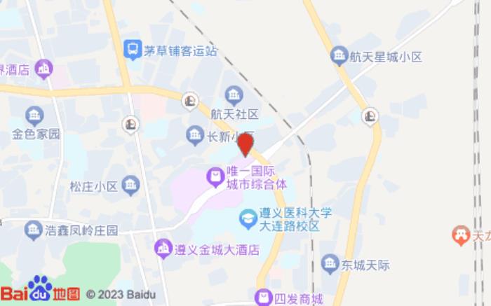 漢庭酒店(遵義醫(yī)學(xué)院店)位置圖