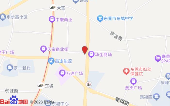 桔子酒店(東莞萬達店)位置圖