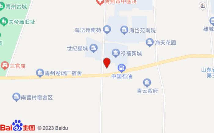 青州銀座佳悅酒店位置圖