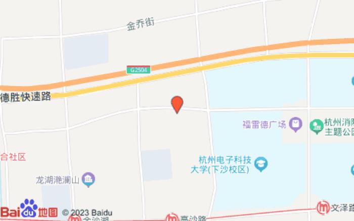 全季酒店(杭州下沙大學城店)位置圖 全季酒店(杭州下沙大學城店)位置圖