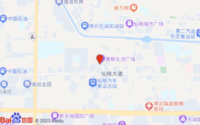 柏曼酒店(仙桃宏達路步行街店)位置圖