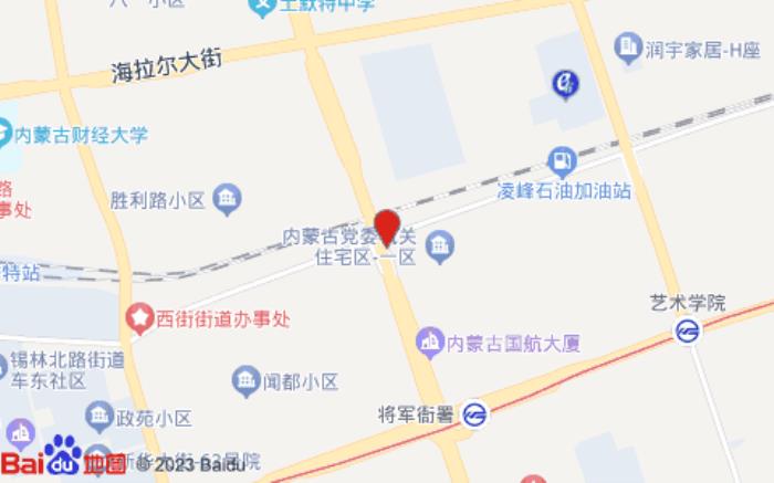 驛家鉆石酒店(呼和浩特店)位置圖