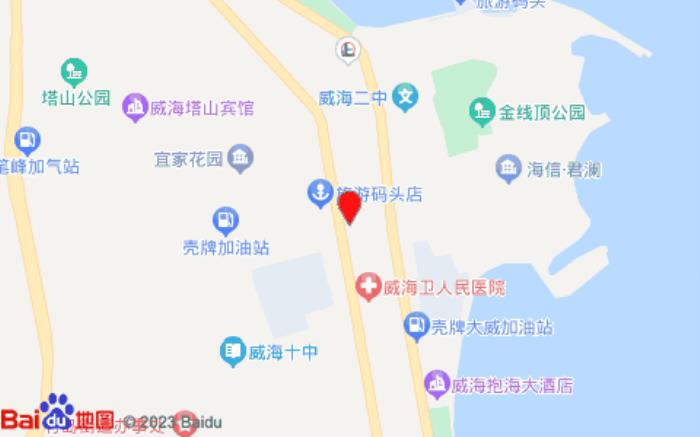 威海柒天連鎖酒店(青島北路店)位置圖