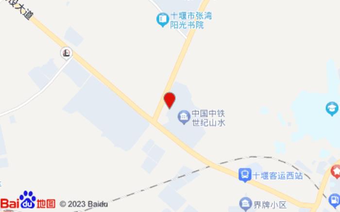 維也納酒店(十堰世紀山水店)位置圖