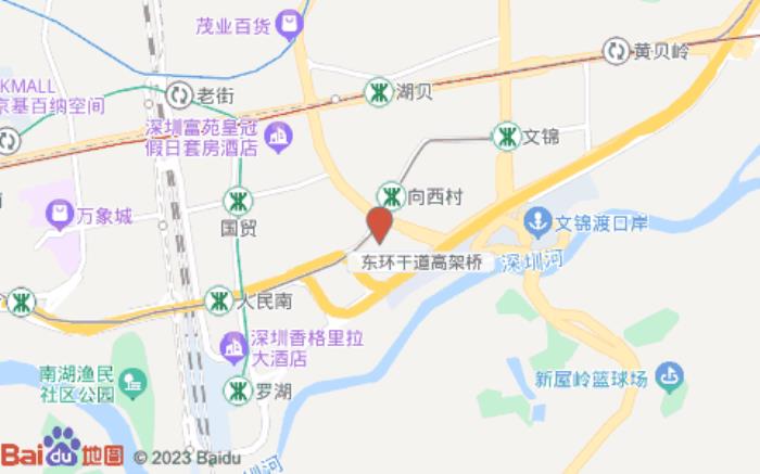 桔子水晶深圳羅湖口岸國(guó)貿(mào)酒店(春風(fēng)路店)位置圖