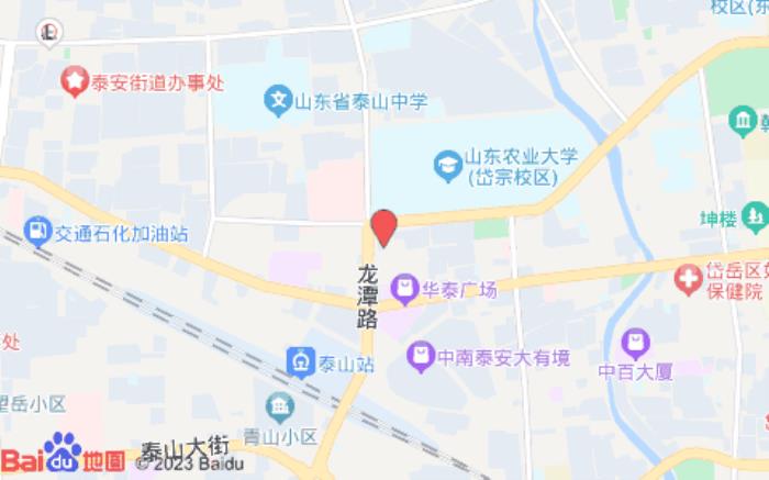 浩瀚商務酒店(泰安火車站天外村店)位置圖 浩瀚商務酒店(泰安火車站天外村店)位置圖