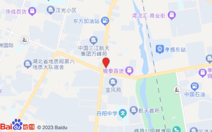 城市便捷酒店(孝感銀泰城華安店)位置圖 城市便捷酒店(孝感銀泰城華安店)位置圖