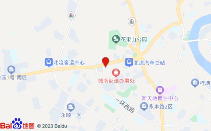 雅斯特酒店(北流汽車總站店)位置圖