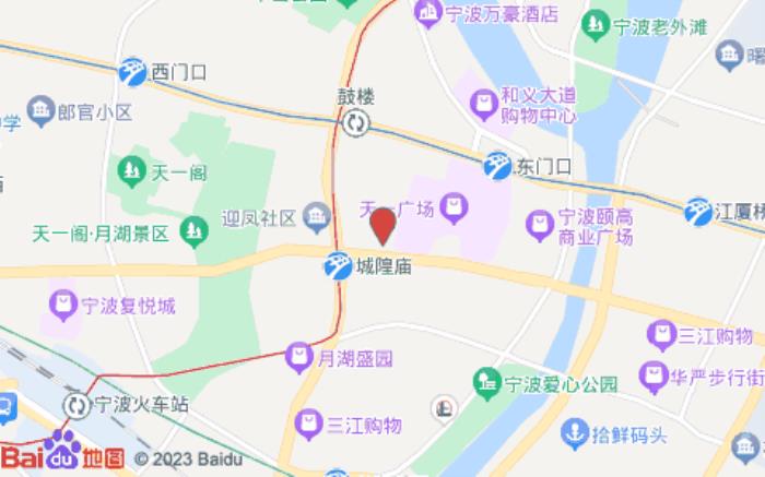 海友酒店(寧波天一廣場中心店)位置圖